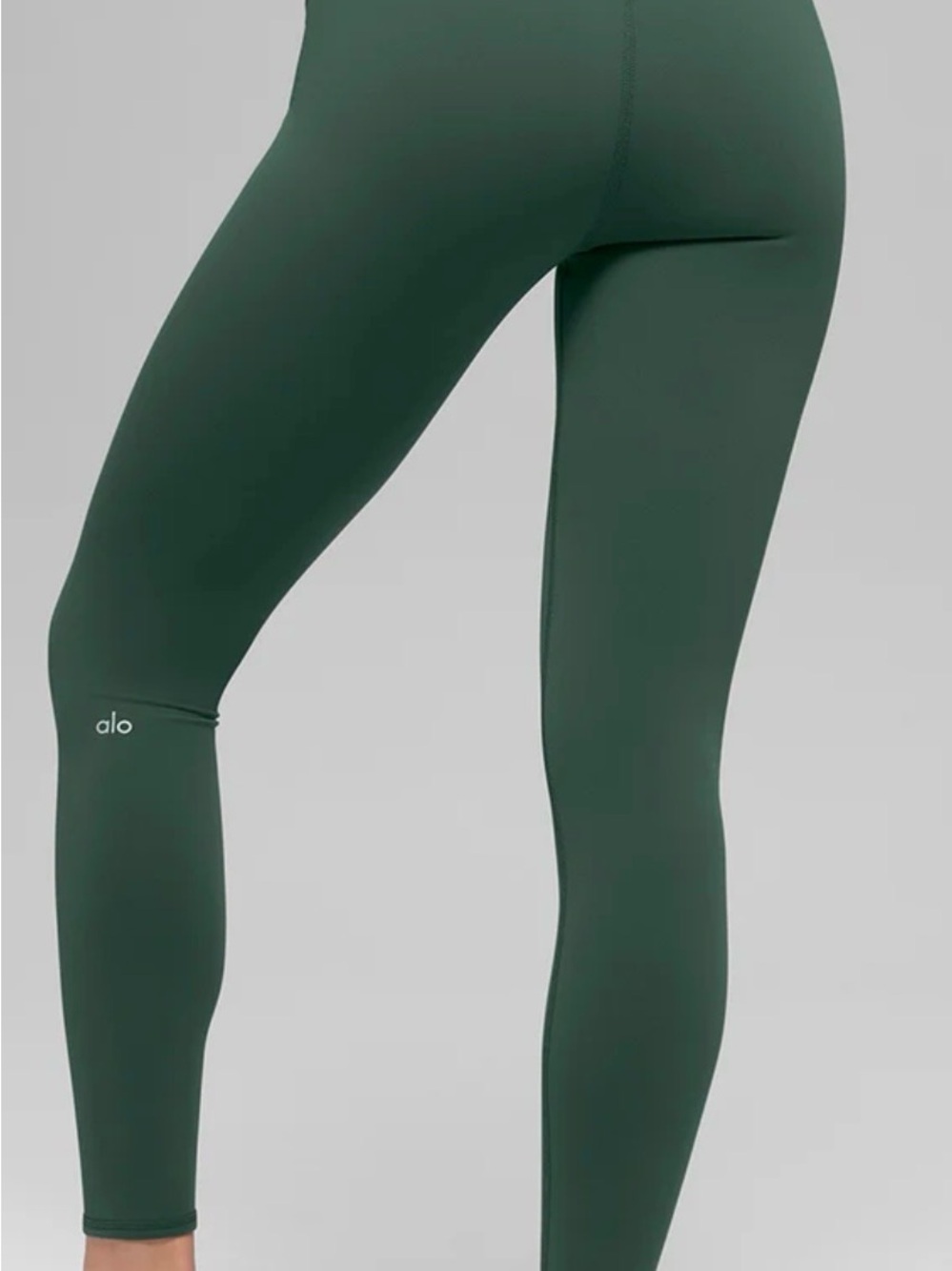 ALO Yoga High-Rise thermal Legging in Deep Green